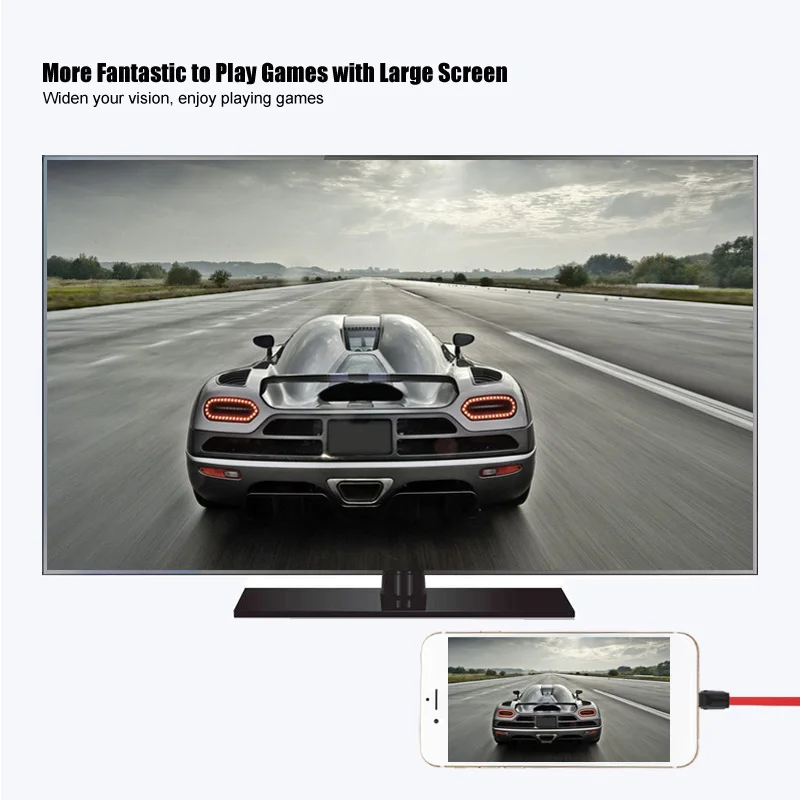 Нейлоновый Плетеный USB HDMI конвертер для Lightning к кабель iOS 11 10 9 iPhone X 8 7 6 iPad ТВ