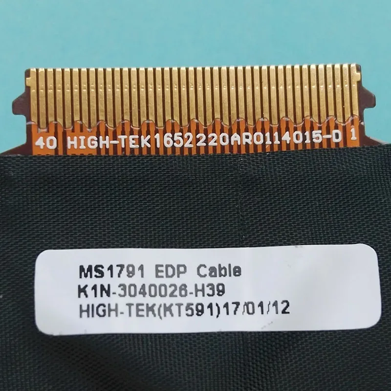 Новый оригинальный кабель ЖКД для MSI GE72 GT72S PE70 MS1794 MS1791 lcd lvds led EDP экран K1N-3040026-H39 30PIN |