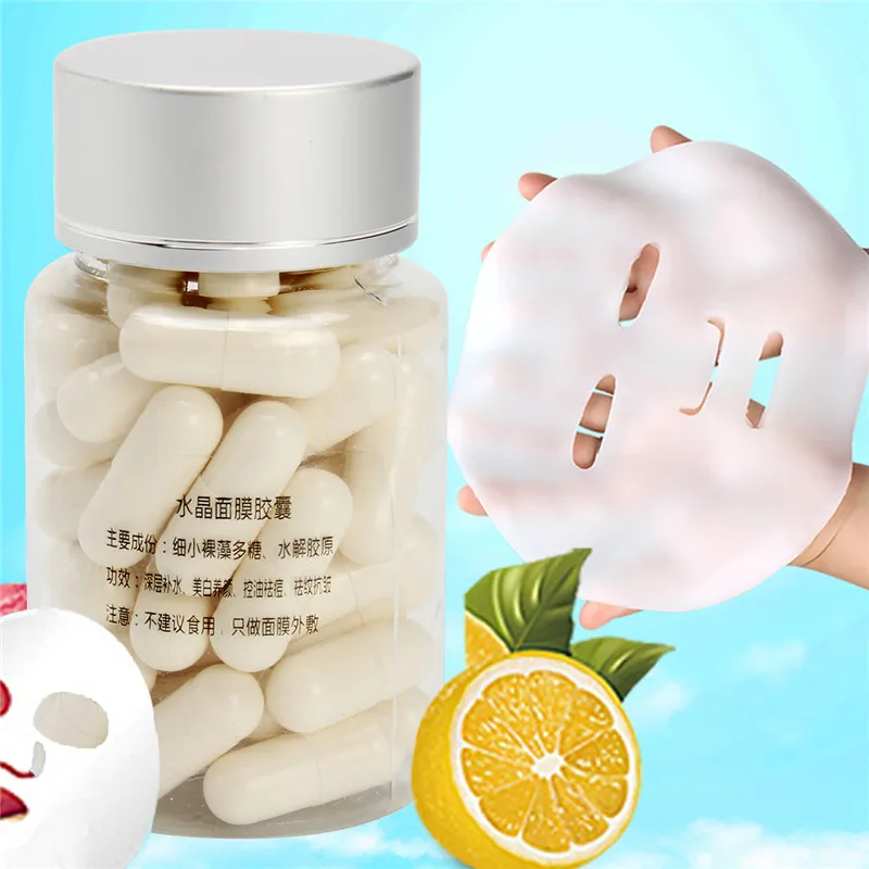 50 шт. коллагеновый белок Bioactive Peptides Хрустальная капсула маска порошок для