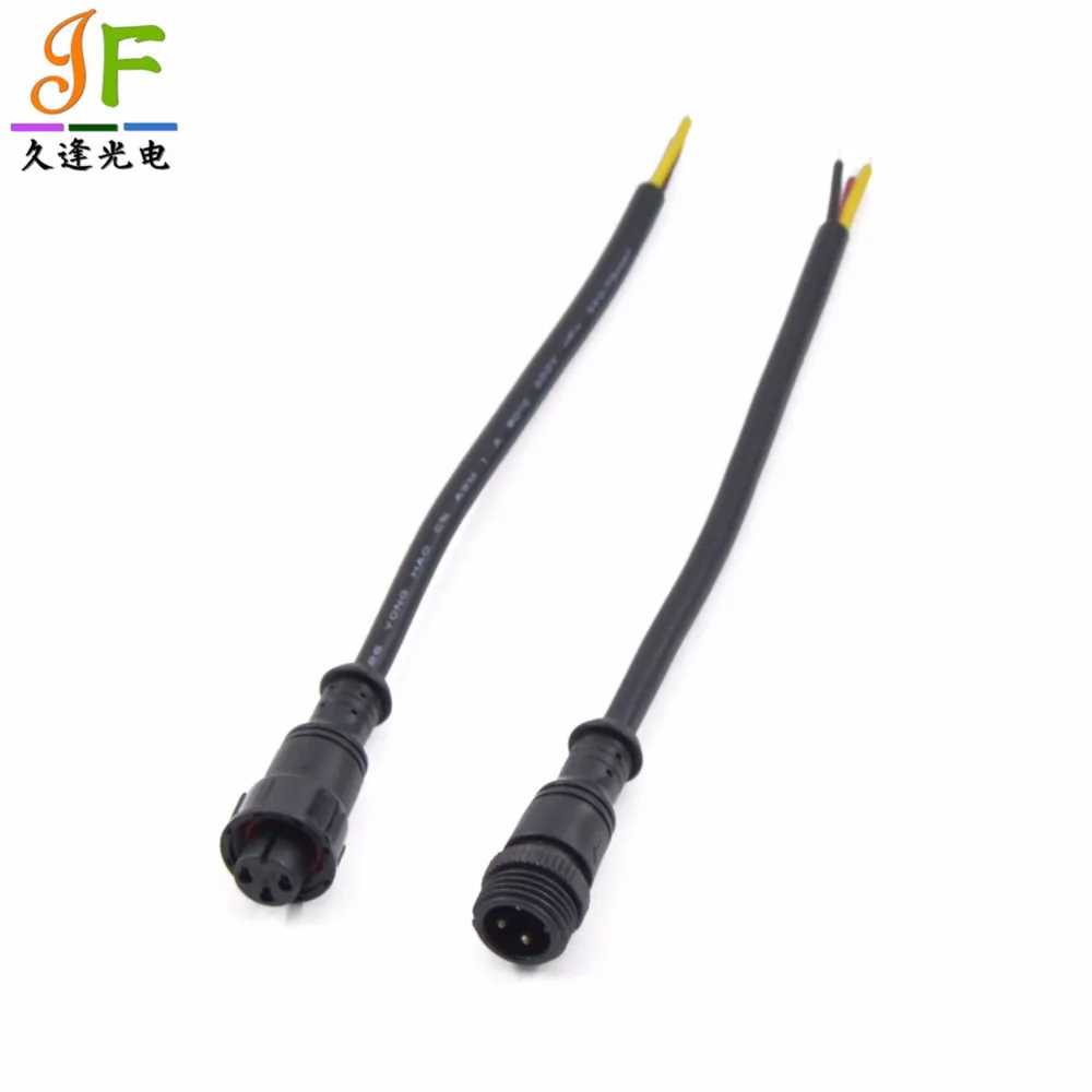 10pairs 3 Core 3pin White Black Plastics PBT waterproof led connecter for strip light male female Applicable 0.75mm 18AWG Wire | Освещение