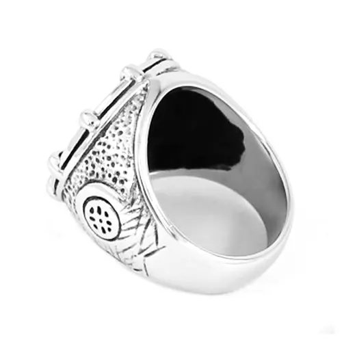 

Wholesale Rudder Biker Ring High Quality Stainless Steel Jewelry Vintage Anchor Motor Biker Ring For Men SWR0552