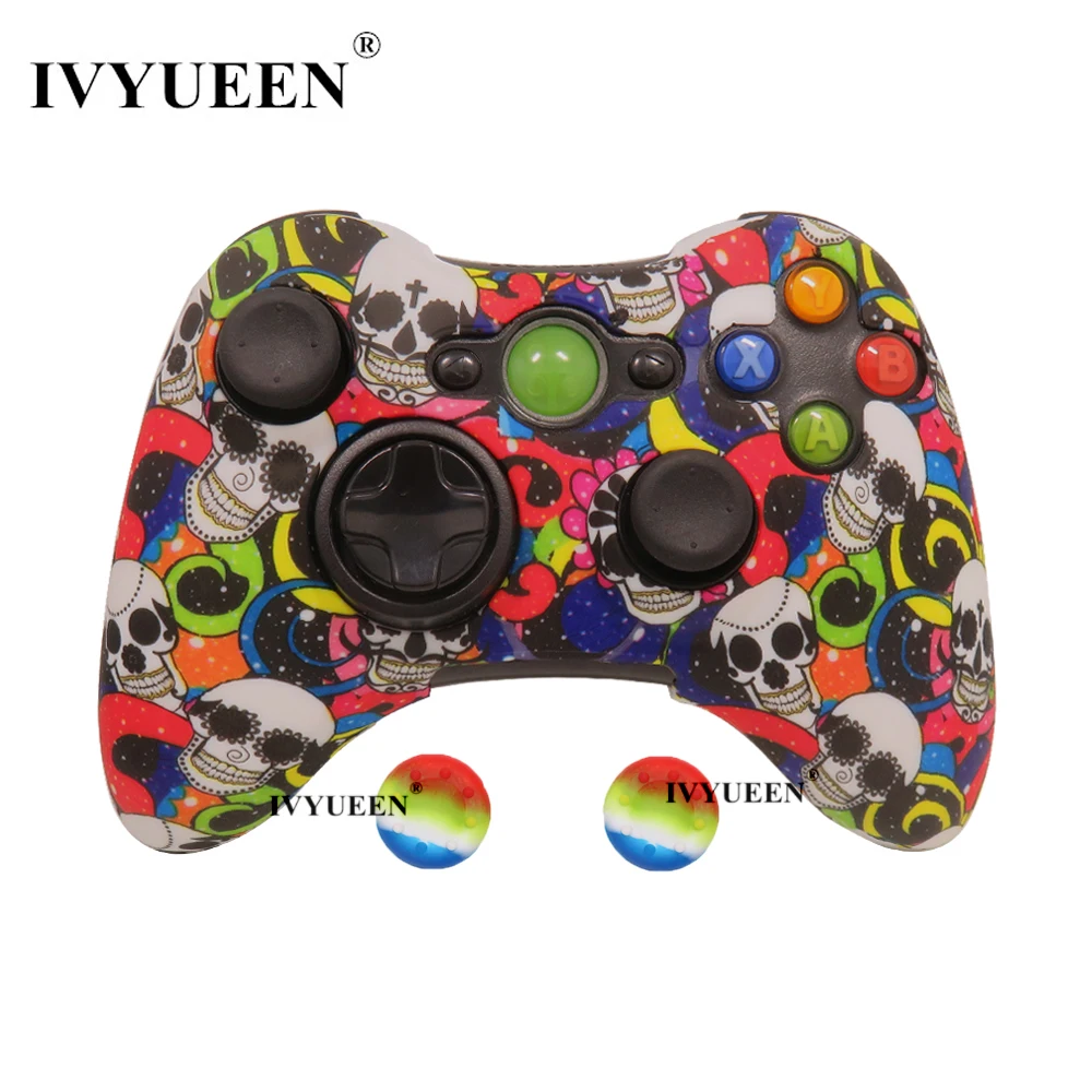 IVYUEEN для microsoft Xbox 360 проводной/беспроводной контроллер силиконовый резиновый защитный чехол с кожаными ручками аксессуары для игр
