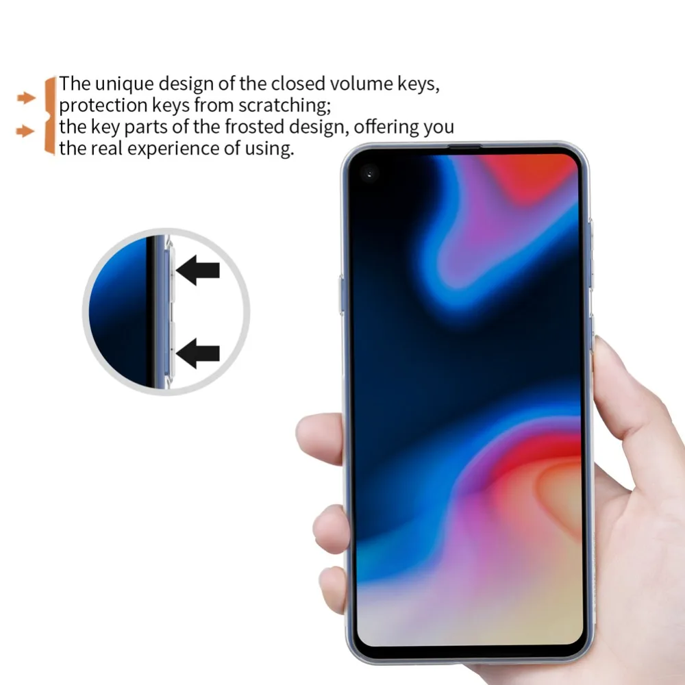 Чехол из ТПУ для Samsung Galaxy A8S NILLKIN Nature прозрачный Ультратонкий чехол мягкий