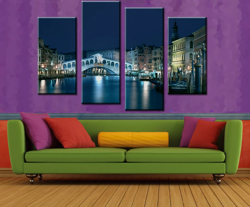 Rushed Cuadros Pane Eine Nacht In Venedig The Family украшает печать масляной живописи на холсте