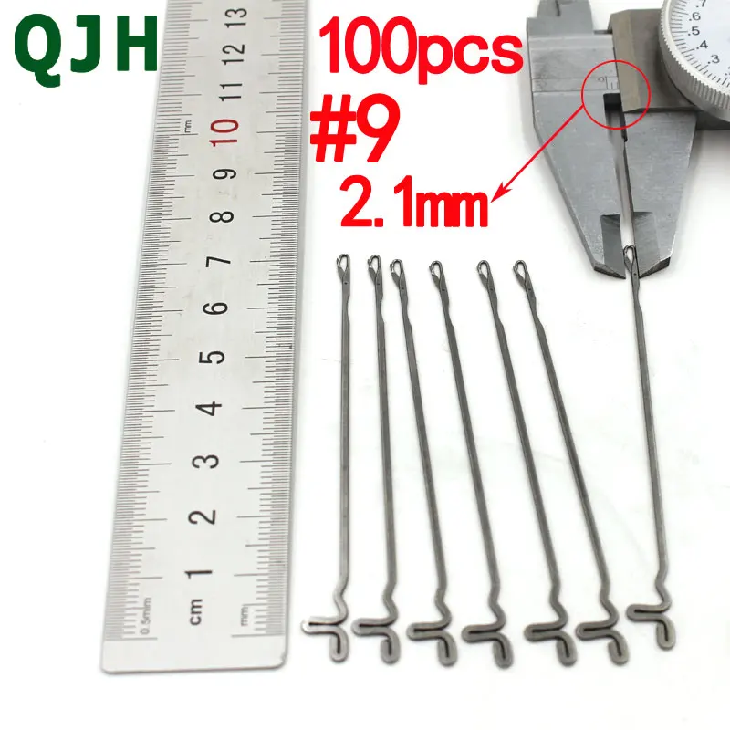 100 шт./лот QJH брендовый ручной крючком с язычком тянущиеся шарики вязаные иглы