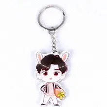 Youpop EXO 5th альбом мультфильм акриловый брелок пластиковый K-POP модный брелок кулон YSK359 - Цвет: SUHO