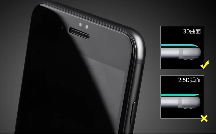 Wangcangli 3D экран протектор для iPhone 7 8 Стекло Красный Полное покрытие закаленное стекло для iPhone 6 6s Защитное стекло для экрана