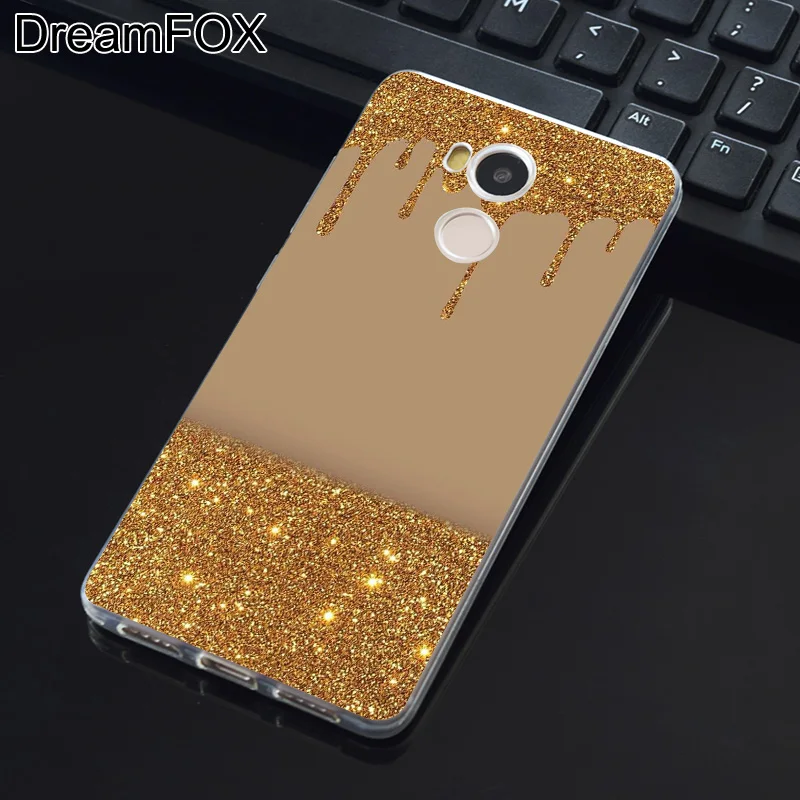 Dreamfox K181 розовое золото блеск мягкий силиконовый чехол из ТПУ для Xiaomi Redmi Note 3 4 5