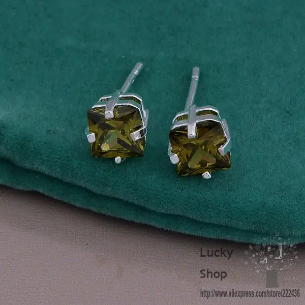 Серьги из серебра 925 пробы AE623 модные ювелирные изделия изумруд/bvlakmsa efcamwja |