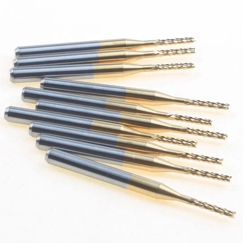 Бесплатная доставка 10 карбидов с титановым покрытием мм Концевая фреза
