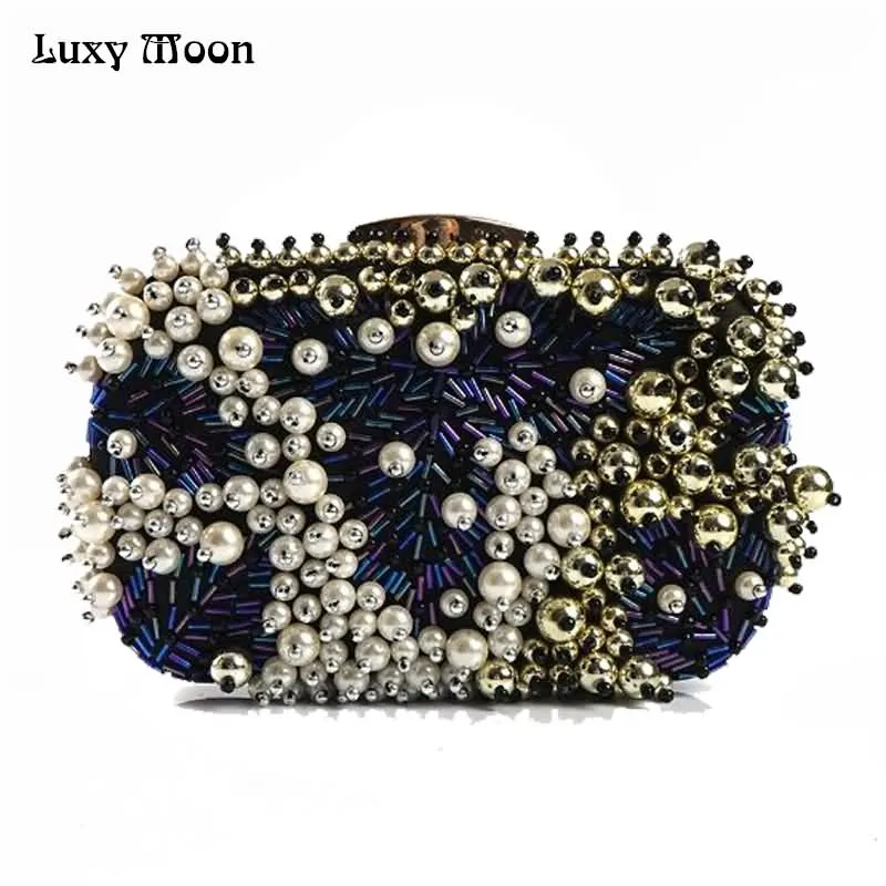 Luxy Moon женский вечерний клатч с бусинами из искусственного жемчуга модный кошелек