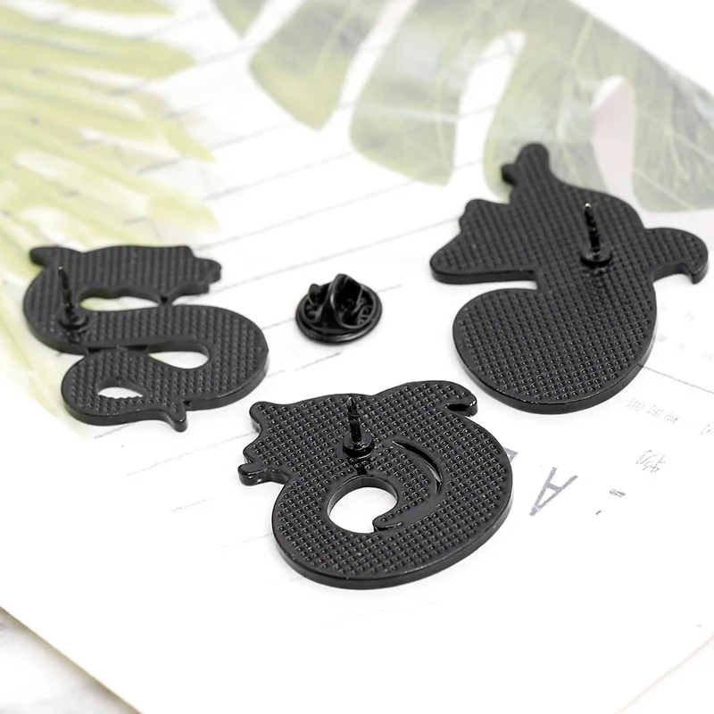 3 шт./лот эмалированные сумки для одежды в виде змеи брошь с растительным