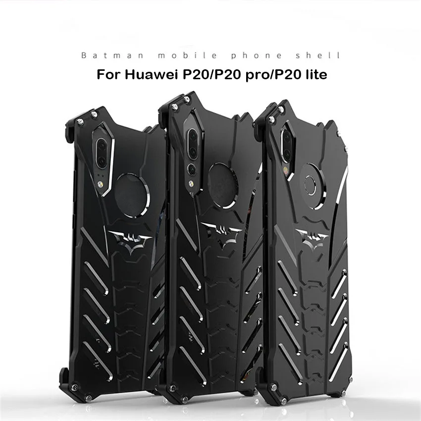 Чехол для Huawei P20 Pro Роскошный Алюминиевый металлический чехол с Бэтменом телефона