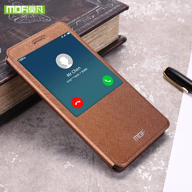coffee MOFI для Xiaomi Redmi Note 4x чехол для Xiaomi Redmi Note 4x Pro Чехол Силиконовый Флип кожаный 360 для Xiaomi Redmi note4x чехол - Цвет: coffee