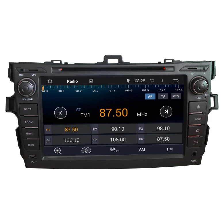 Android 4 buit in DVBT-MPEG ТВ автомобильный DVD плеер навигация GPS радио подходит для TOYOTA COROLLA