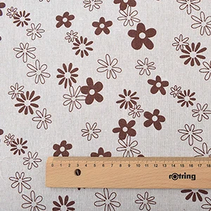 B 1 piece 50x150 Chainho, Кофе Цвет серии, хлопок и лен с принтом ткань для DIY квилтинга и Вышивание диван, скатерти, шторы, сумка, материал подушки - Цвет: B 1 piece 50x150