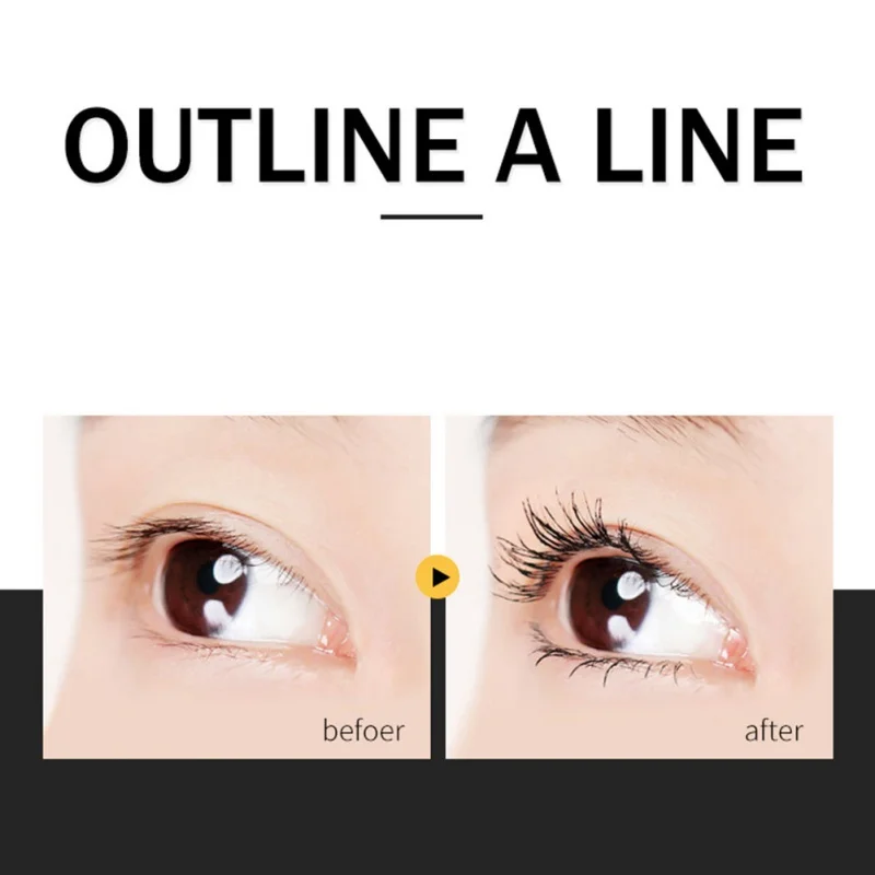 Дропшиппинг шелковое волокно Тушь для ресниц водонепроницаемый длинные черные