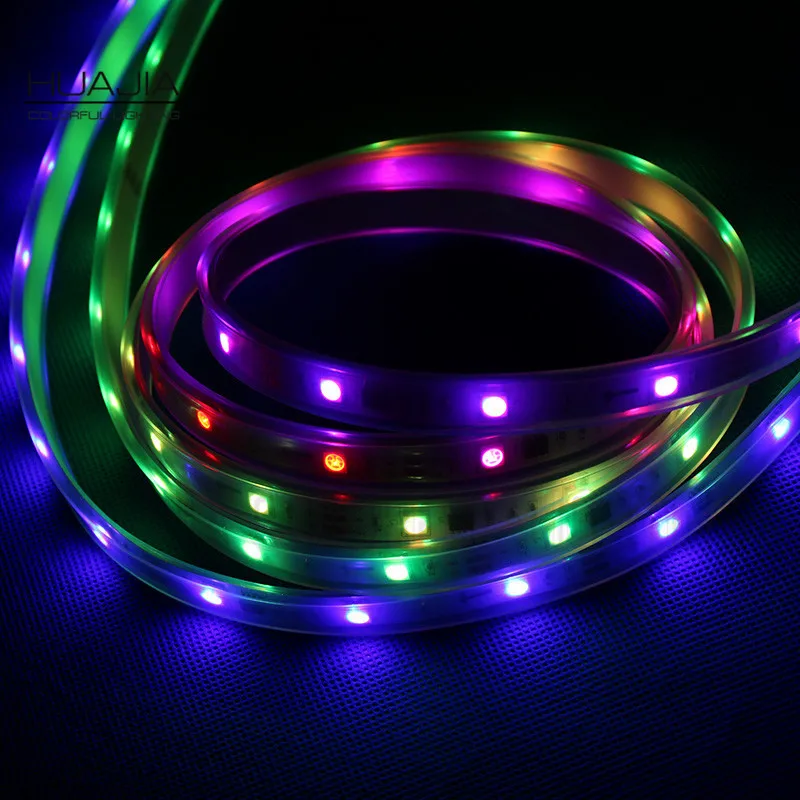 5M Ws2811 Светодиодные ленты Dc12V 30/48/60 светодиодный s/m RGB Addressble Светодиодные ленты черный и белый PCB IP30/IP65/IP67 SMD5050 Пиксели полоски