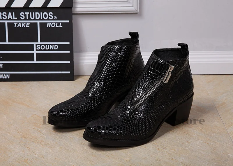 

Men Oxfords Ankle Boots Man 2019 Black Leather Shoes British Man Cut Outs Dress Shoes Big Size 38-47