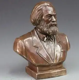 Бронзовые повелители в западном стиле статуя Карла хайнрича Маркса