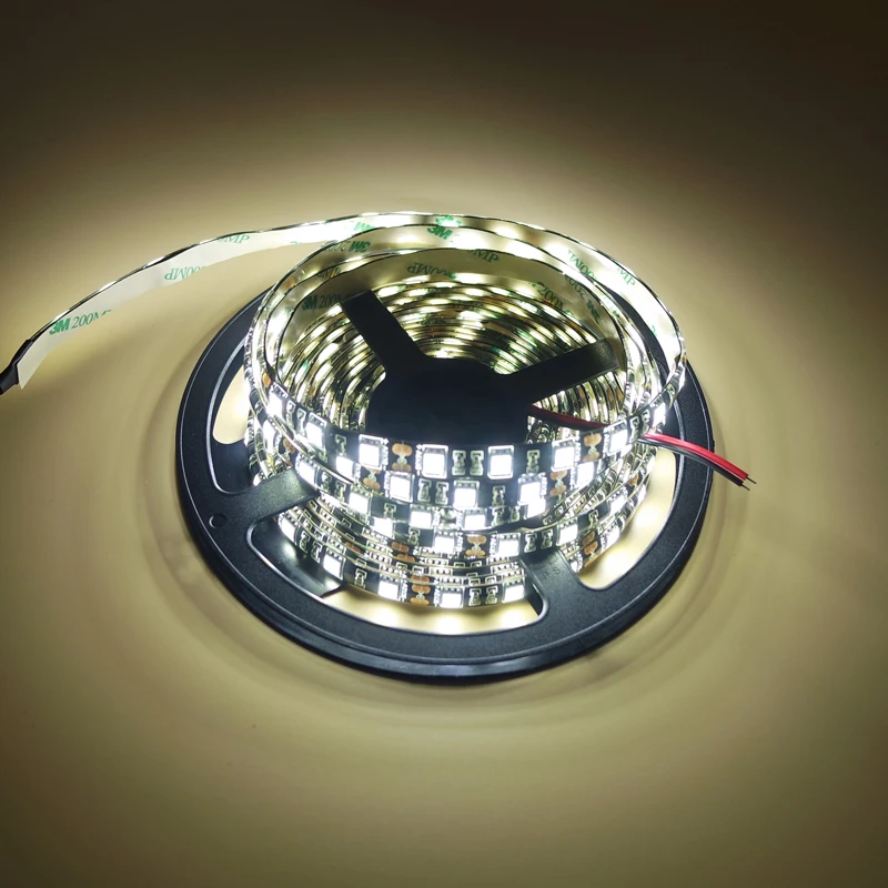 5050 RGB светодиодный светильник, Черный PCB IP65 Водонепроницаемый DC12V 60 светодиодный гибкий светодиодный светильник для внутреннего и наружного освещения