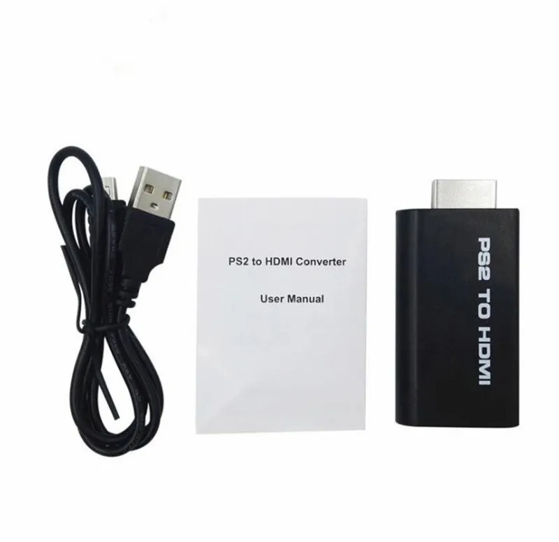 50 шт./лот для PS2 HDMI 480i/480p/576i аудио видео преобразователь адаптер с аудиовыходом 3 5