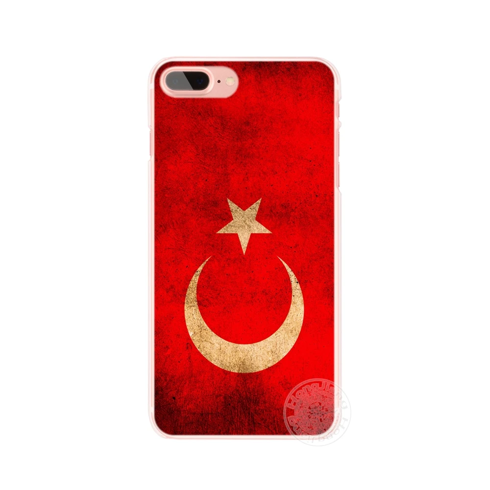 HAMEINUO Чехол для мобильного телефона с турецким флагом iphone 4 4s 5 5s SE 5c 6 6s 7 8 X plus|case for