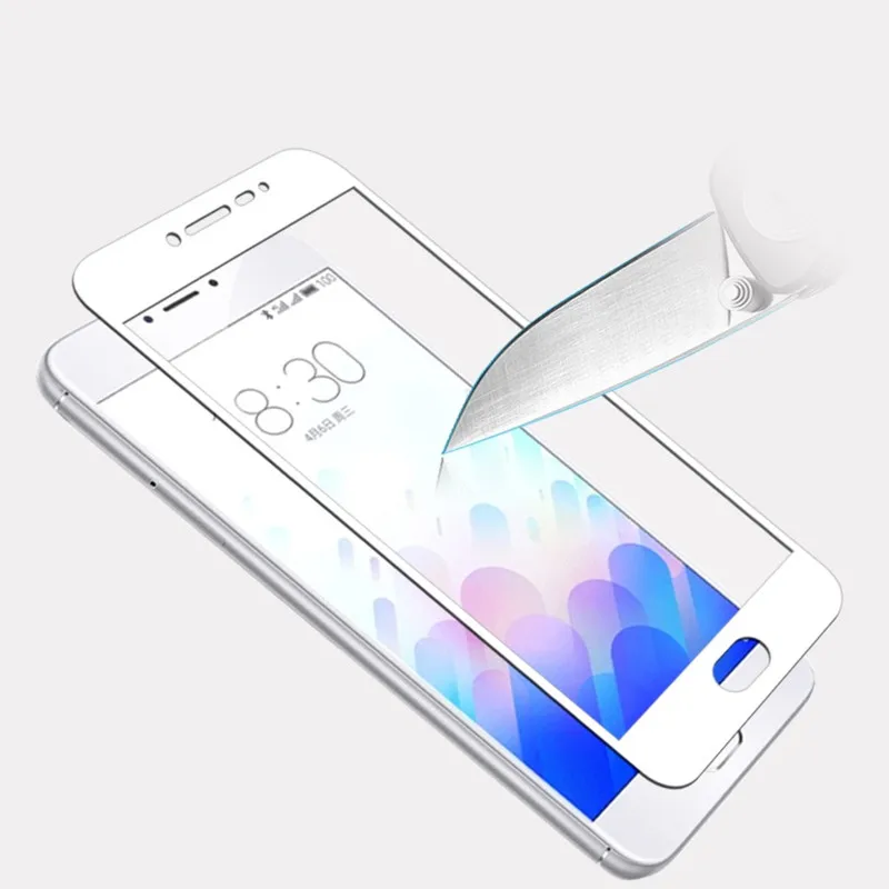 SIJIE полноэкранное закаленное стекло для Meizu M3S 2017 Новый Модный высококачественный