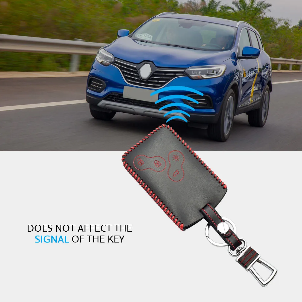 Кожаный чехол для ключей для автомобиля Renault Koleos Laguna Megane 1 2 3 Sandero Scenic Captur Clio Duster Fluence чехол для ключа