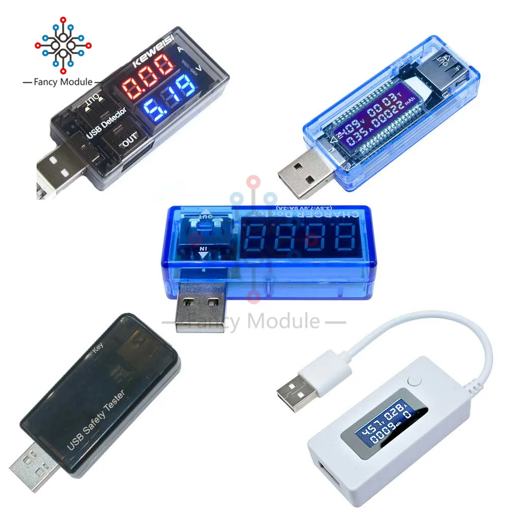Измеритель емкости аккумулятора с USB зарядкой|Измерители тока| |
