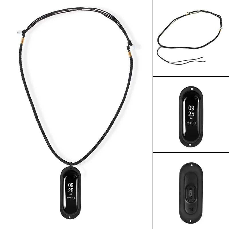 Силиконовый кулон держатель с ремешком для Xiaomi Mi Band 3 8899|Смарт-аксессуары| |
