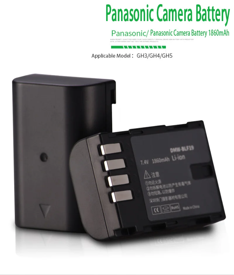 1860 мАч для Panasonic DMW-BLF19 ЖК USB зарядное устройство+ DMW-BLF19E батарея для камеры BLF19 BLF19E для Panasonic Lumix GH3 GH4 GH5 G9