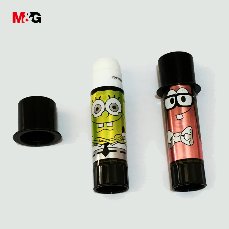 M& G творческий милый Губка Боб мультфильм шаблон клей карандаш для школы ребенок офис Органайзер поставка kawaii сильный клей Твердые клеи