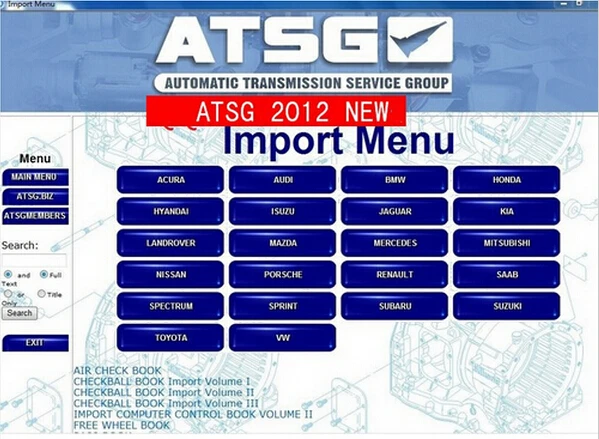 Горячая Распродажа последняя версия ATSG 2012 группа обслуживания автоматической