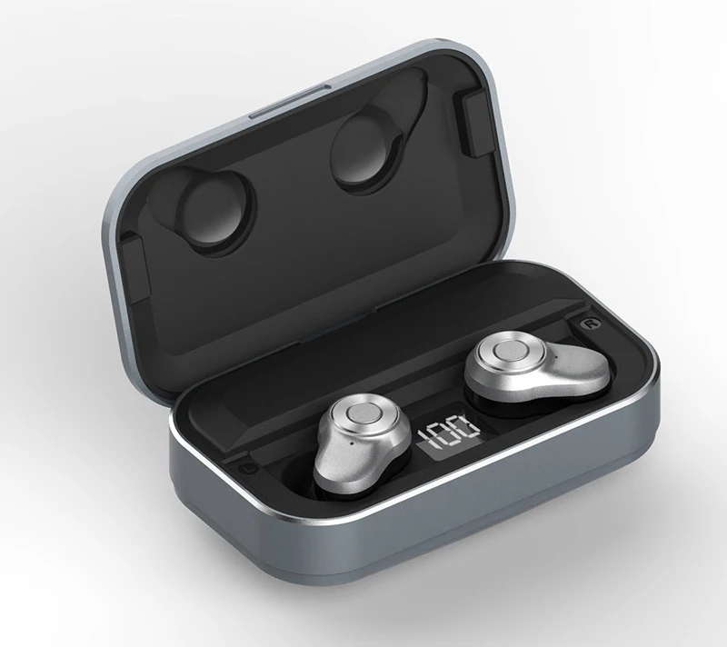 Серебристый Touch A6 Bluetooth 5,0 беспроводные настоящие наушники TWS спортивные наушники 10 м подключение стерео наушники IPX6 - Цвет: Серебристый