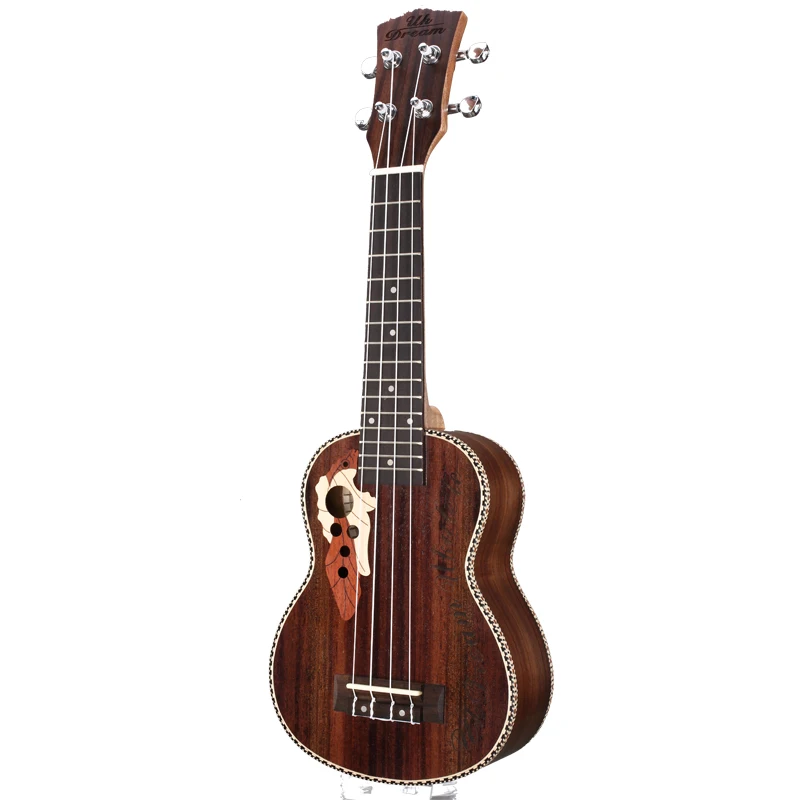 Укулеле из розового дерева 21 дюйм мини акустическая гитара музыкальный