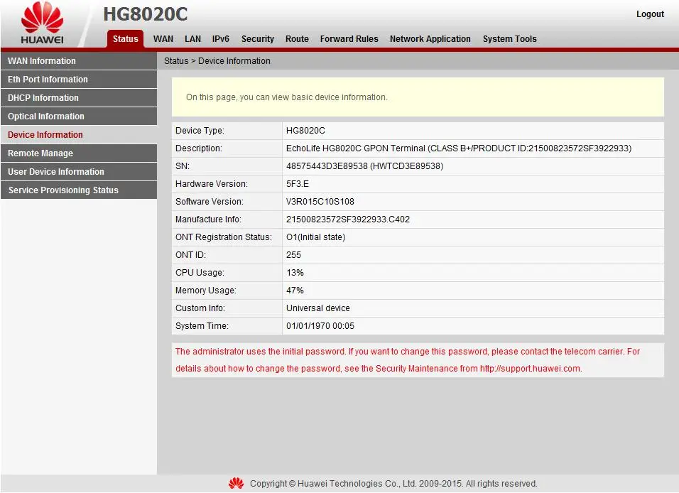Onu gpon ont hua wei FTTH fiberhome onu модем Secondhand hg8020c 1FE + 2LANS ONT с английской