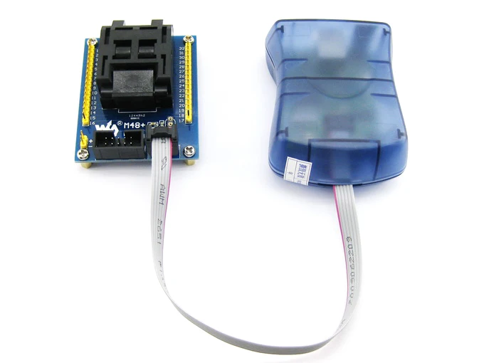 

USB AVRISP CH AVR ISP Programmer Compatible with AT AVRISP from ATMEL Supports AVR Studio 4/5/6/7, supports WIN10