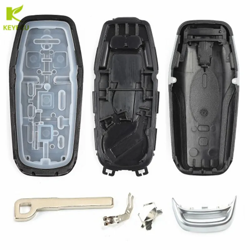 Запасной смарт-чехол KEYECU для дистанционного ключа чехол с 4 кнопками Ford Mustang Fusion