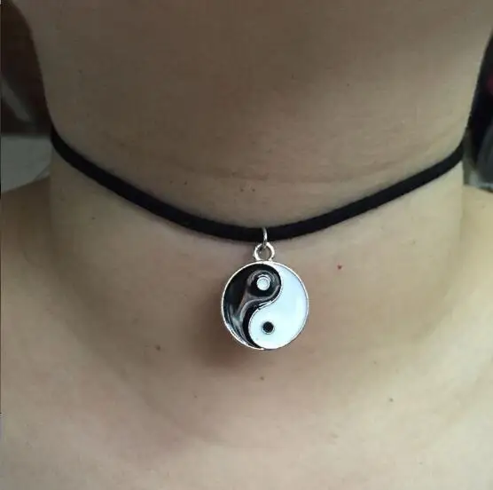 Na271 модные черные бархатные кожаные Чокеры в стиле панк мужские ожерелья из