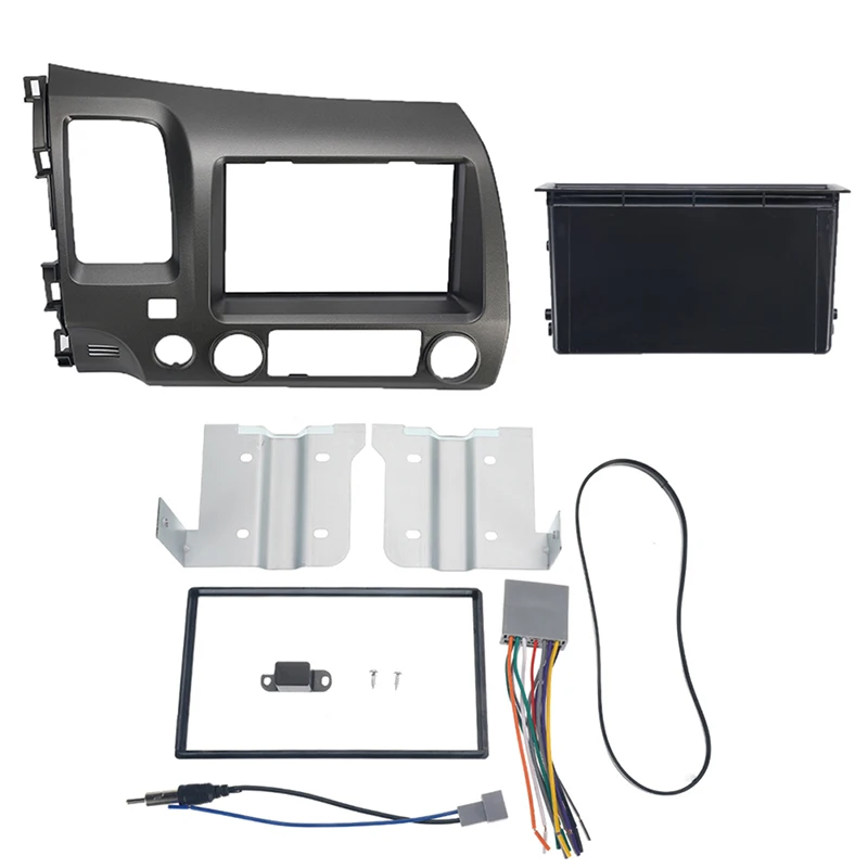 2 Din автомагнитола стерео тире комплект рамка Fascias для Honda Civic 2006-2011 с жгутом проводов