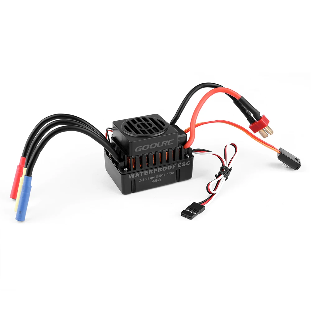 Оригинальный Бессенсорный бесщеточный двигатель GoolRC 3650 4370KV 4P и 45A ESC для 1/10