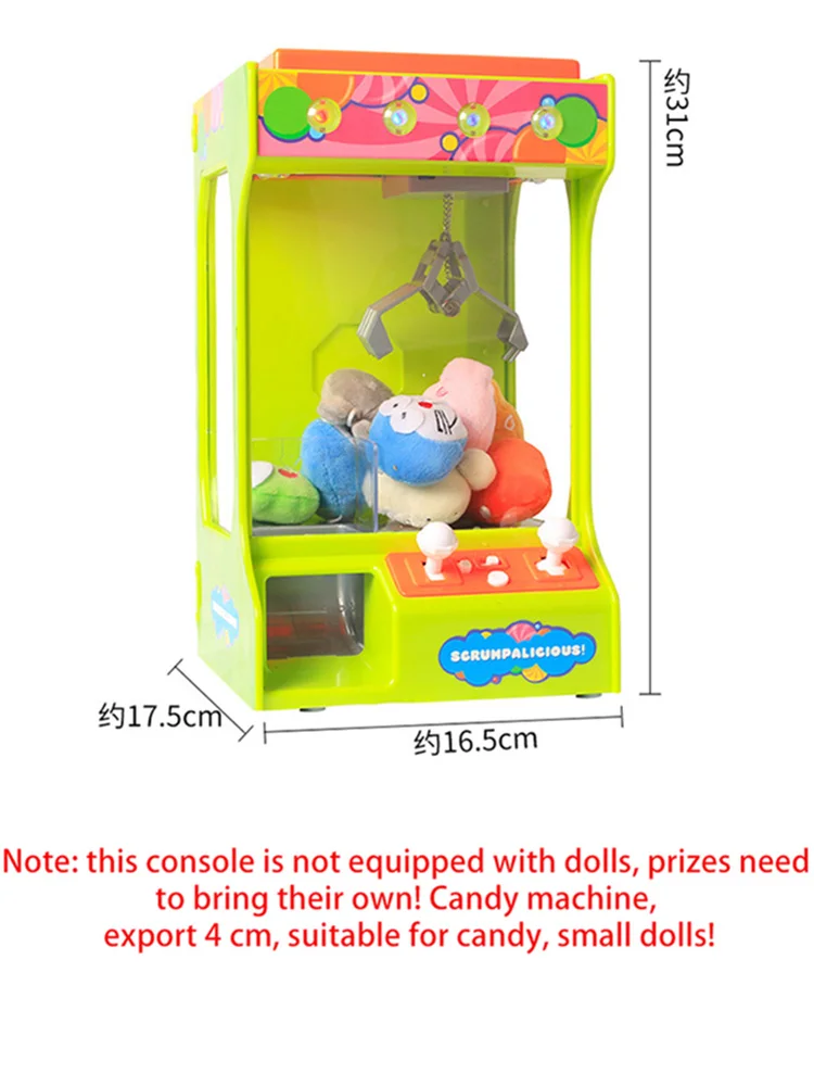Usb зарядка коготь машина Candy Grabber кукла аркадная игра ловушка игрушка Клип коготь кран торговый автомат НЛО ловушка