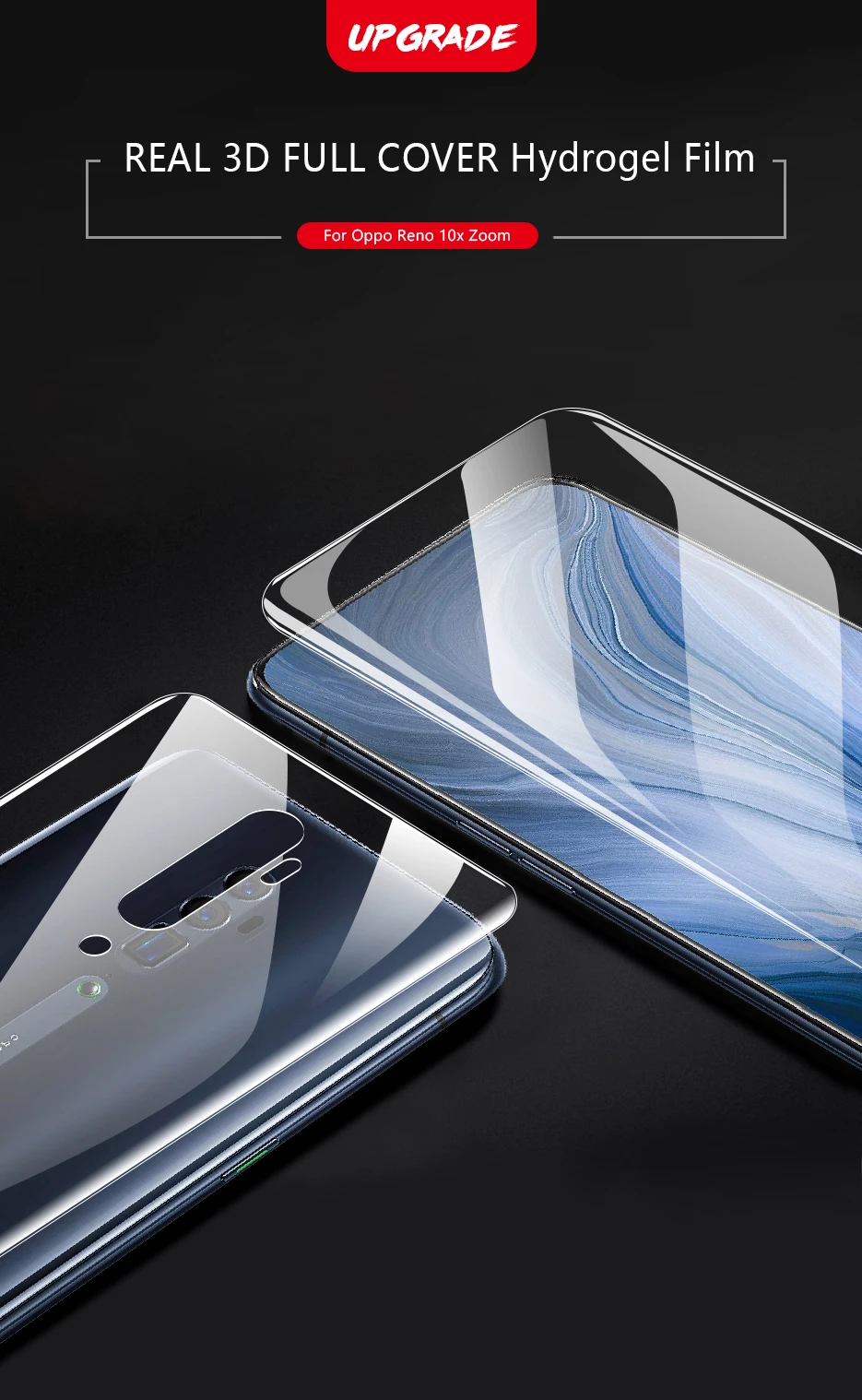 CHYI 3D изогнутая пленка для Oppo Reno 10x zoom CPH1919 защита экрана полное покрытие гидратационная пленка с инструментами не закаленное стекло