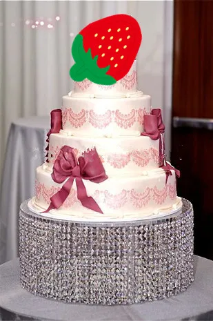 

wedding crystal acrylic Cake Stand - Party Table chandelier,Table Centerpiece 35cm Diameter by 20cm Tall