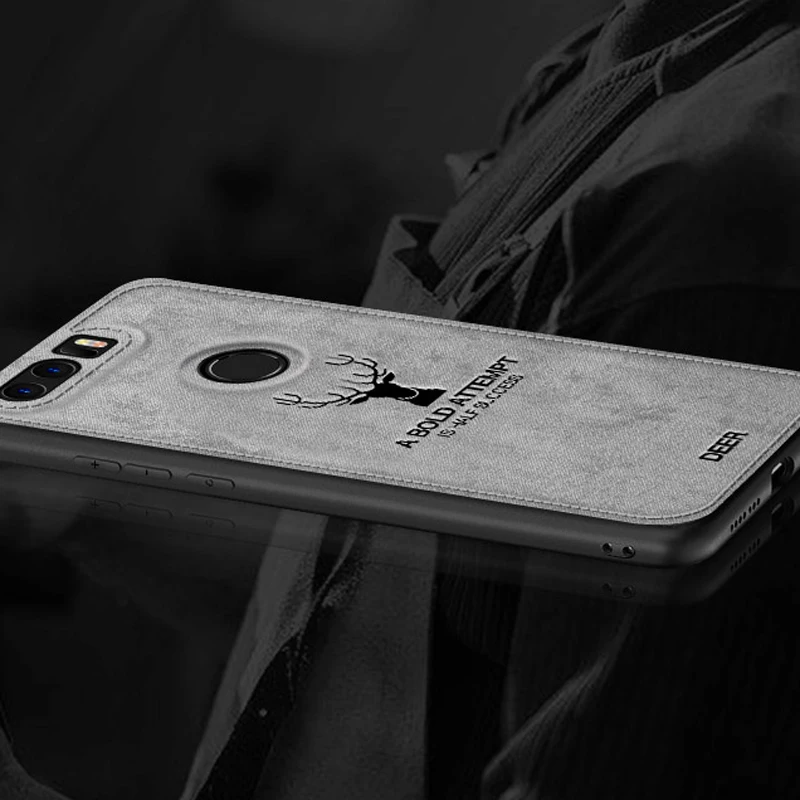 Для чехол для Huawei P8 Lite 2017 Honor 8 Силиконовые рамки классический олень узор Ткань