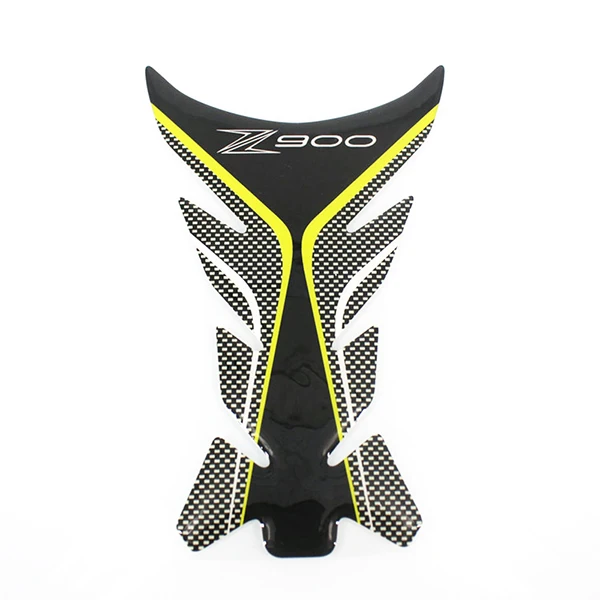 Fish bone Sticker Для Kawasaki Z900 Z 900 мотоциклетные 3D наклейки с дизайном «рыбы» настоящий углеродный волоконный бак накладка протектор рыбья кость масляный бак наклейки - Цвет: Fish bone Sticker