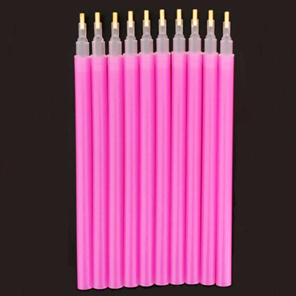 Оптовая продажа 10 шт./лот акриловые ручки со стразами инструменты для рисования