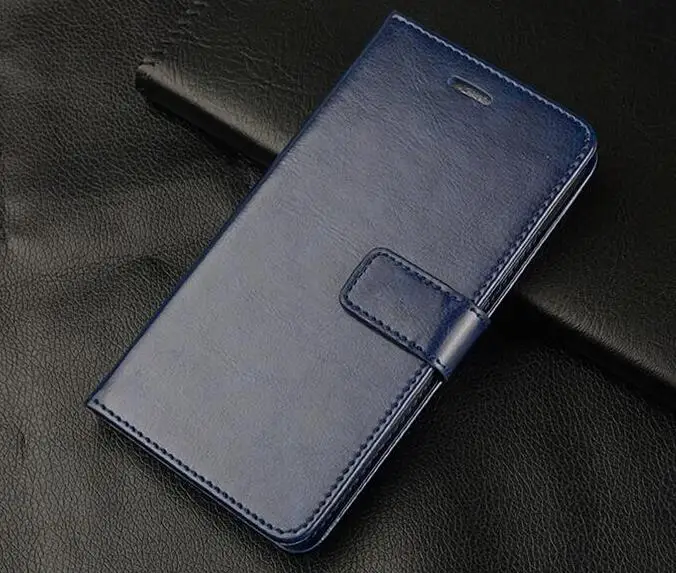 Роскошный кожаный чехол-книжка для iPhone X, XR, XS, 5, 5S, SE, 5C, 6, 6 S, 6, 7, 8 Plus, 11 Pro Max, чехол-книжка, чехол-кошелек, чехол для сотового телефона - Цвет: Синий