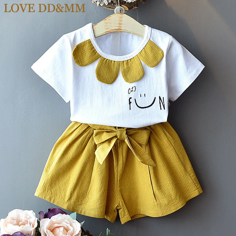Комплекты для девочек LOVE DD & MM новая летняя детская одежда 2020 футболка с короткими